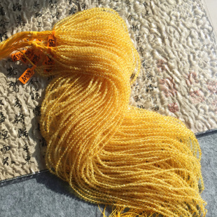 Sweet琥珀 天然俄料原矿无忧化金珀半成品珠链 4mm+ 福利回馈