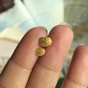 Sweet配饰 通体S925银镀古法金 扎基拉姆贴片文玩木头DIY配珠粘片