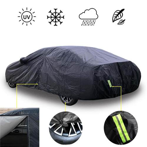 Universal Full Car Covers Outdoor Waterproof Sun UV Rain Sno