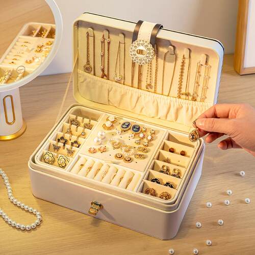 Jewelry box Organizer Display Travel Case Box Storage首饰盒