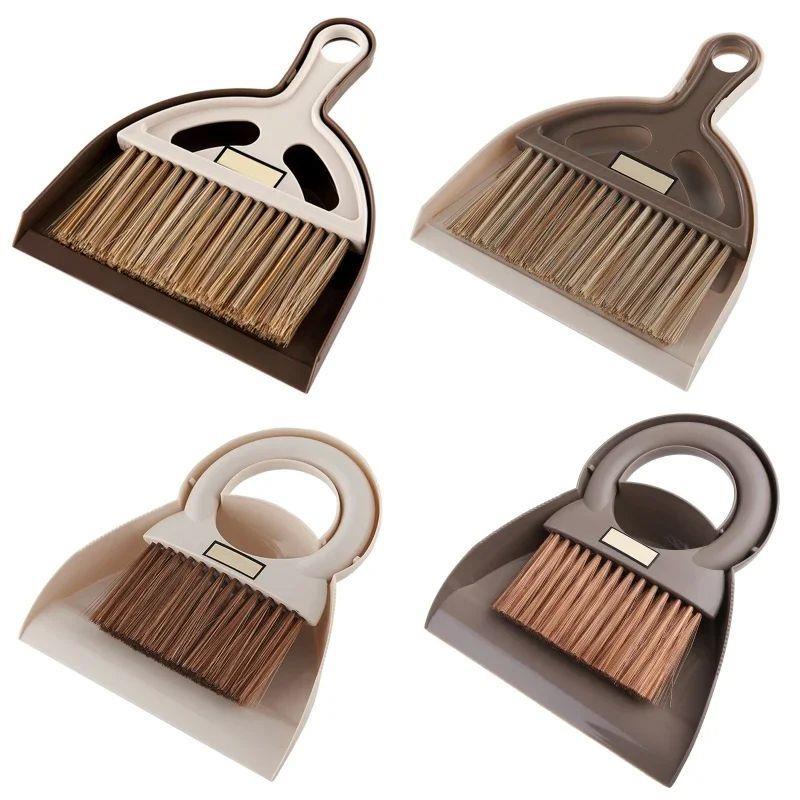 Mini Dustpan and Broom Set 1 x Broom Brush + 1 x Dustpan for