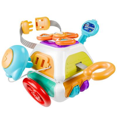 Baby Busy Board Cube Montessori Sensory Toys for Toddler 1-3