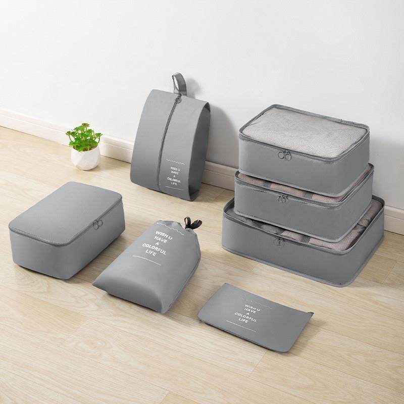 Compression Packing Cubes 7set Organizer Travel Bag Luggage