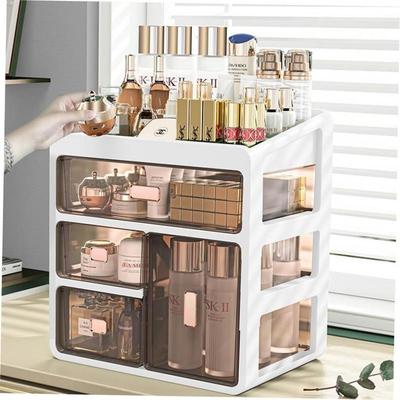 Makeup Organizer Cosmetic Storage Box Drawer Type Desktop Fi