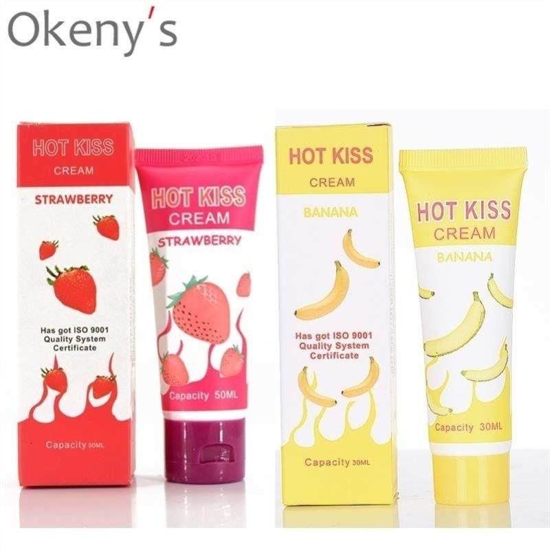newhot kiss lubricant banana cream strawberry cream sex lube