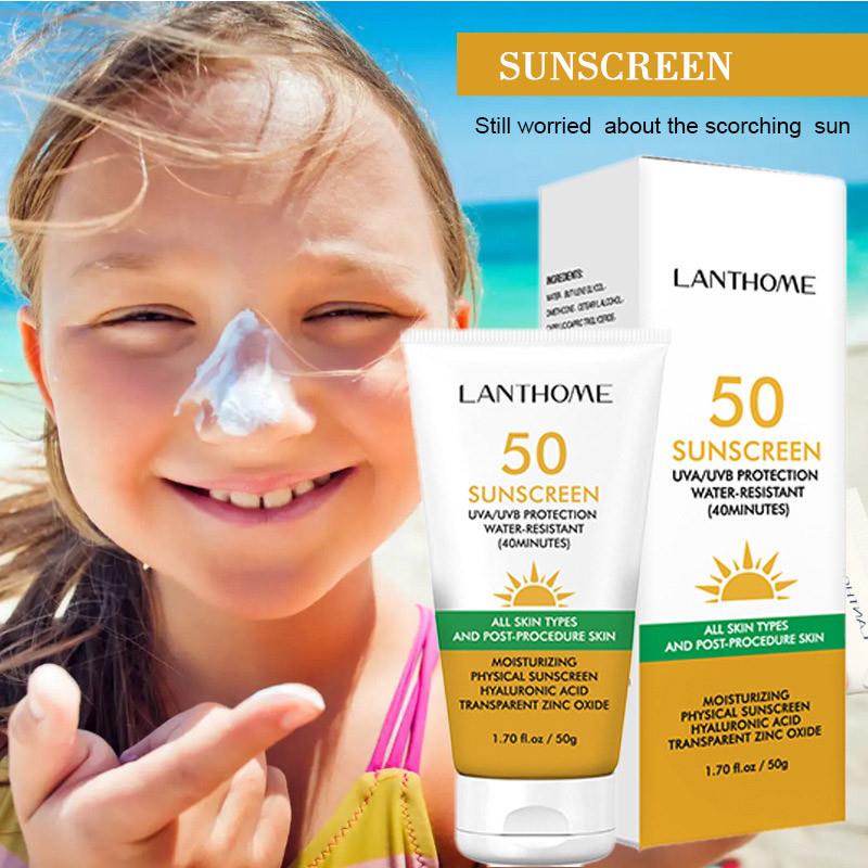 Original Lanthome Sunscreen Cream SPF50 Facial Moisturizer W