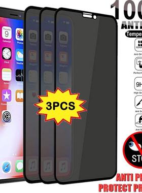 Privacy Screen Protector 适用iphone 16 15 14 11 12 13 Pro xr xs tempered glass screen protector