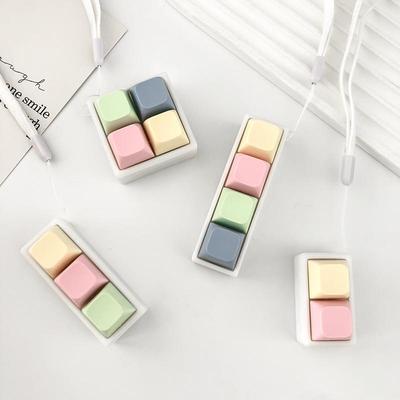 Decompression button toy keychain pendant keyboard fidget