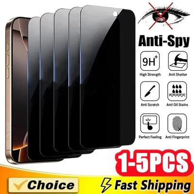 Full Cover Privacy Screen Protector For 适用iPhone 17 16 ProMax 14Plus 15 Anti-spy Glass For