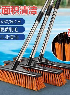 Hard Bristle Broom Stiff Bristle Scrubber Portable Outdoor S