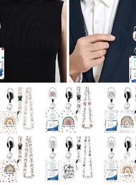 lanyard Adjustable ID Badge Holder With Lanyard Work Card