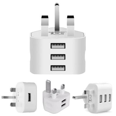 Universal UK Plug 3 Pin Wall Charger Adapter With 1/2/3 USB1