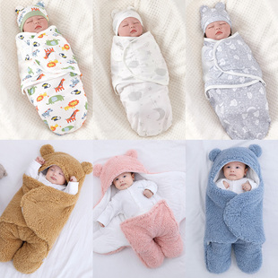 cotton newborn swaddling blanket, swaddle baby kickproof