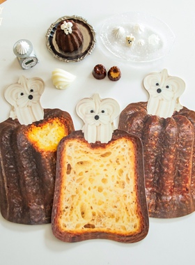 CreamyMarket一朵奶油原创可露丽小狗鼠标垫餐垫隔热垫PU皮