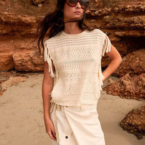 国现 Scotch Soda 春夏度假波西米亚流苏上衣