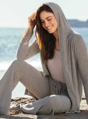 现货 北美轻奢Barefoot Dreams女士休闲软绵绵针织开衫家居服披肩