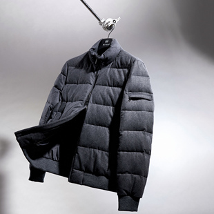 意大利Hetregò 羊毛面料男士鹅绒羽绒服 2024秋冬新款外套