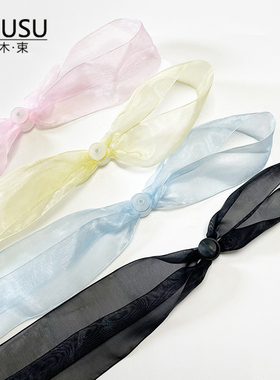 纯色丝带加宽渔夫帽子防风绳专用草帽遮阳帽太阳帽度假帽子固定带