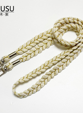 毛线小香风斜跨手机挂绳手机壳编织挂绳包带肩带双扣头编织替换带