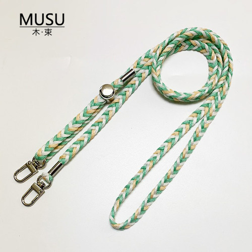 毛线编织可调节背带斜挎绳diy手机壳防丢双扣挂绳包包侧带肩带子