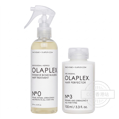 Olaplex欧拉菲0号+3号组合套装 结构还原剂 烫染干枯断发强韧发丝