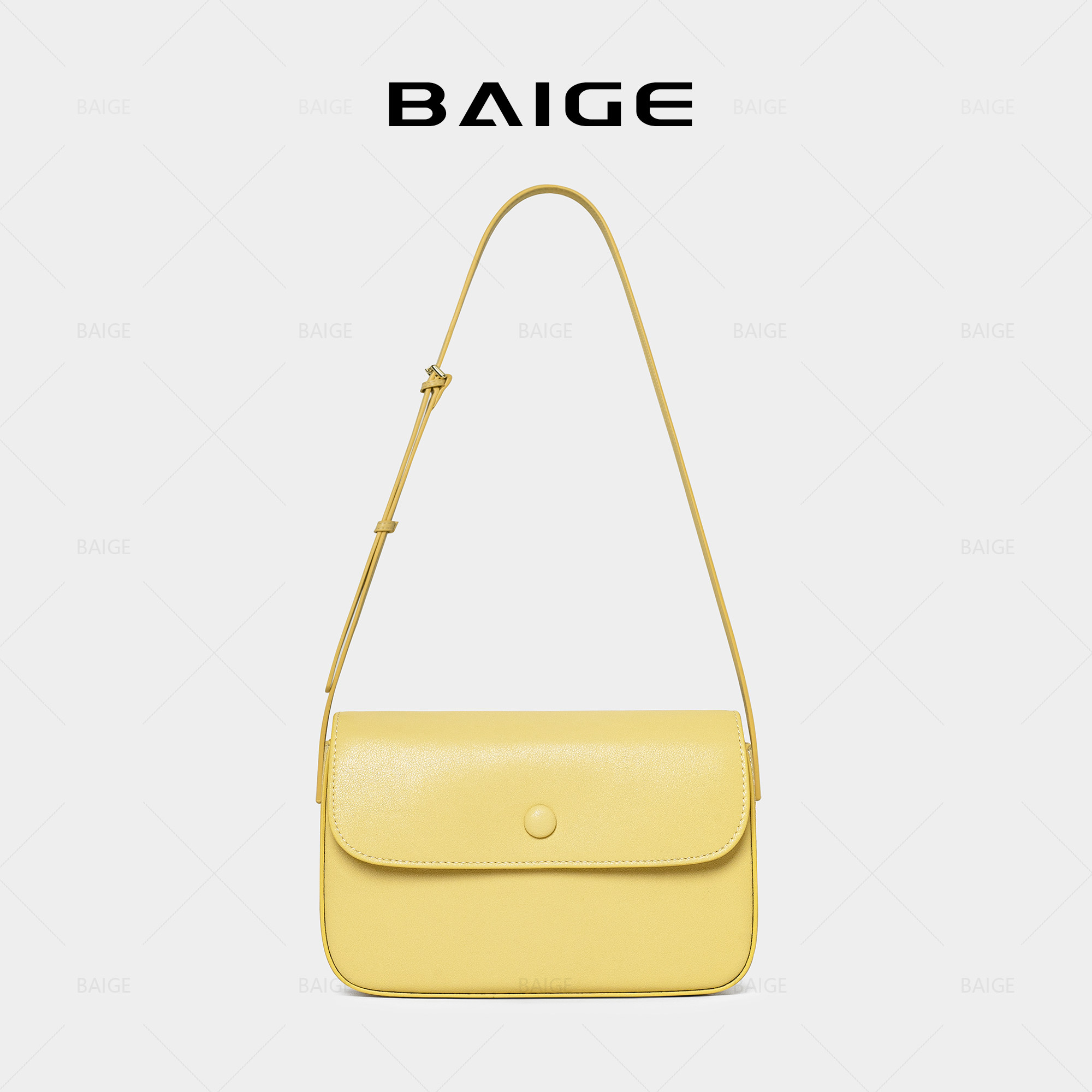 牛皮2025新款高级通勤单肩斜挎