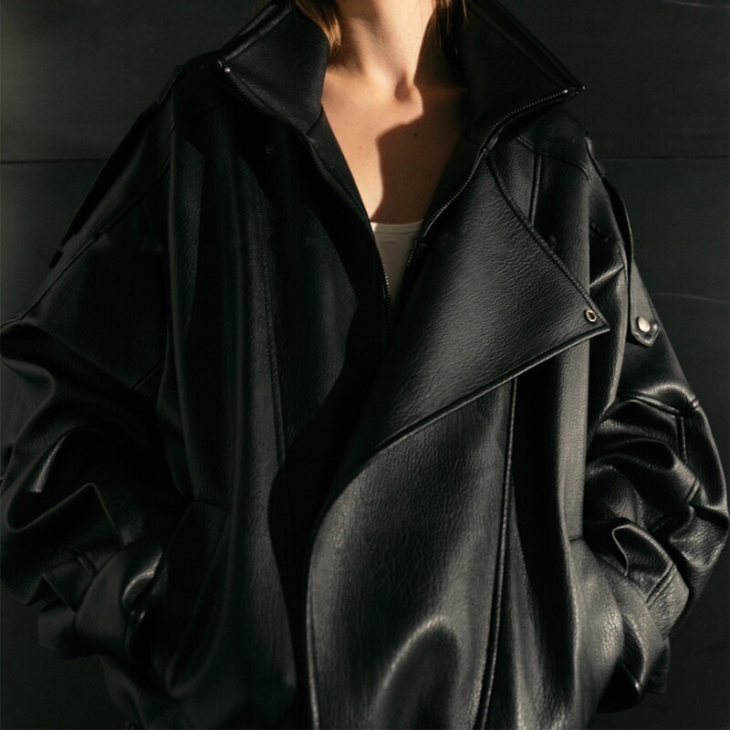 秋冬季新款重工复古立领机车服皮衣外套小个子港风PU皮夹克上衣女,女装/女士精品,皮衣,淘宝优惠券,粉丝福利购,淘宝优惠卷