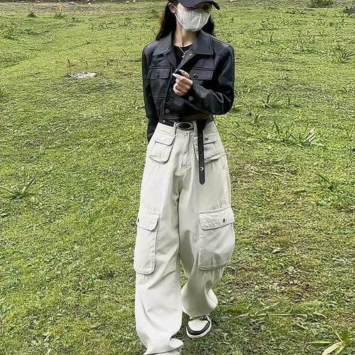2025早秋机车小个子PU皮衣夹克外套女美式机车风格高级感辣妹短款