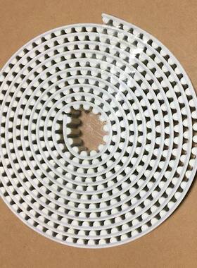 40HTD-8M-1000-PU-白色聚氨酯钢丝同步带传动皮带开口带磨床带