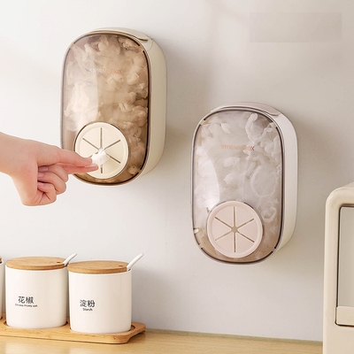 保鲜袋收纳盒一次性水槽过滤网壁挂收取盒水池滤网厨房家用抽取盒