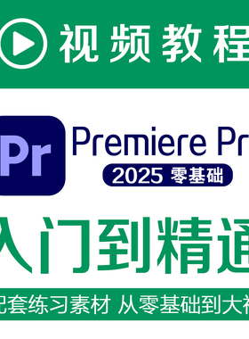 PR2025教程自学视频剪辑软件进阶课程练习素材零基础Premlere pro