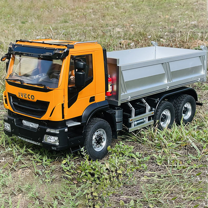 魔豆模型1/14 6×6轮液压自卸泥头车减锁差桥电动遥控工程车RTR版