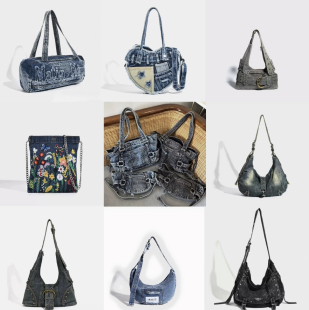 潮流复古风 牛仔布包包大集合