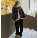 新款毛毛PU拼接羽绒服外套131-7585P285K428，女装羽绒服，浙宝131