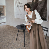 现货假两件撞色拼接连衣裙131-5020P125K178，女装连衣裙，浙宝131