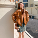 新款现货pu皮衣外套131-7507P165K248，女装短外套，浙宝131