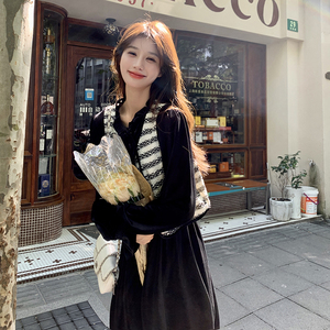 现货！丝绒马甲连衣裙两件套131-5067P145K198图片