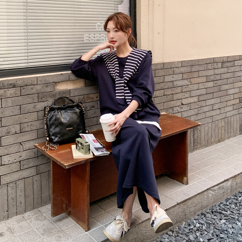 新款刺绣拼接卫衣套装131-7399P175K258,女装套装/套裙,浙宝131