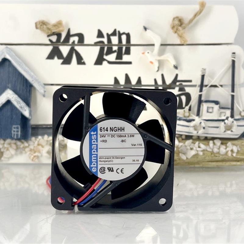 议价德国风扇614NGHH24V3.6W60X60X25MM激光打字电源风扇