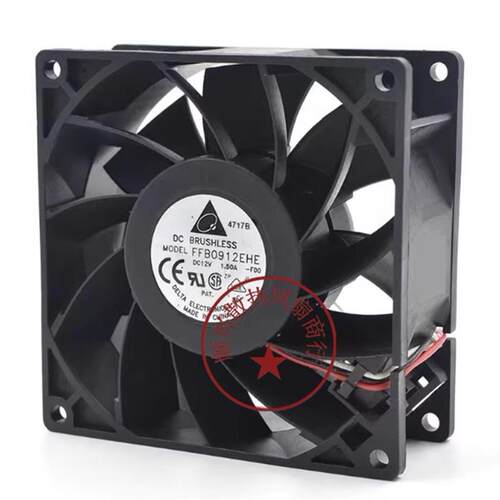议价原装FFB0912EHE12V1.5A9CM大风量9038机箱服务器散热风扇