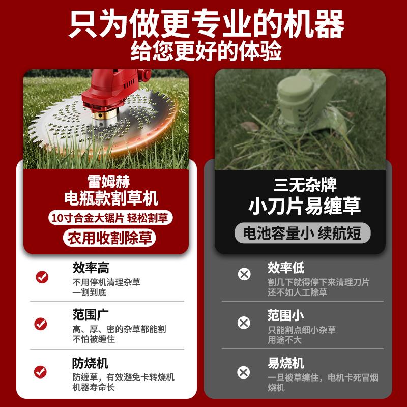 新款割草机电动充电式农用小型锂电大功率背负式果园清明包邮