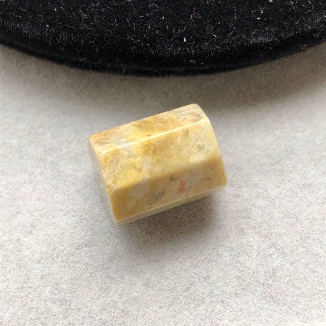 醒走天然舒俱来老料柠檬黄色樱花蛋花八棱柱子桶珠八子吊坠路路通