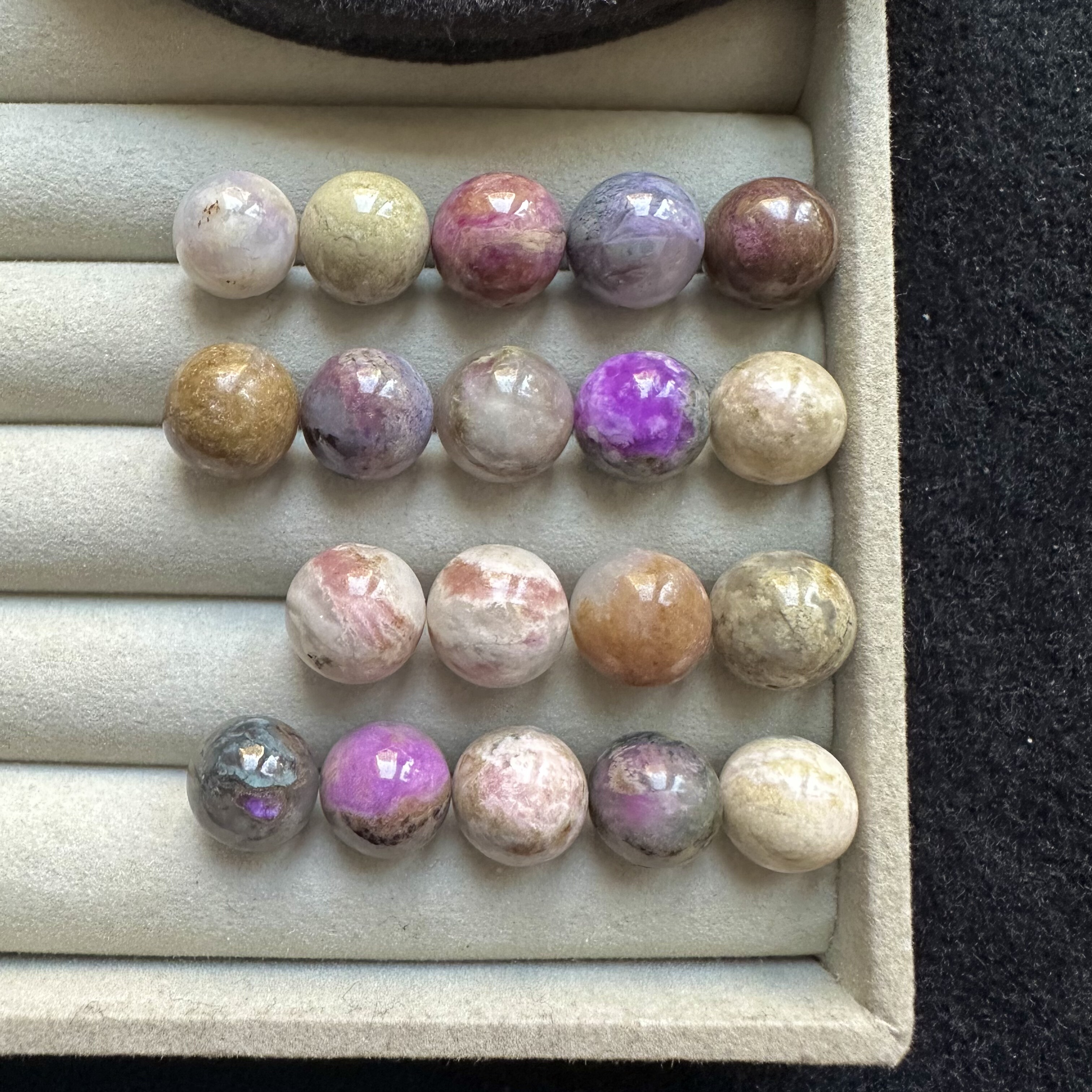 醒走10mm11mm天然舒俱来桃红樱花粉绿蜜桃蛋花冰飘果冻奶昔圆珠子