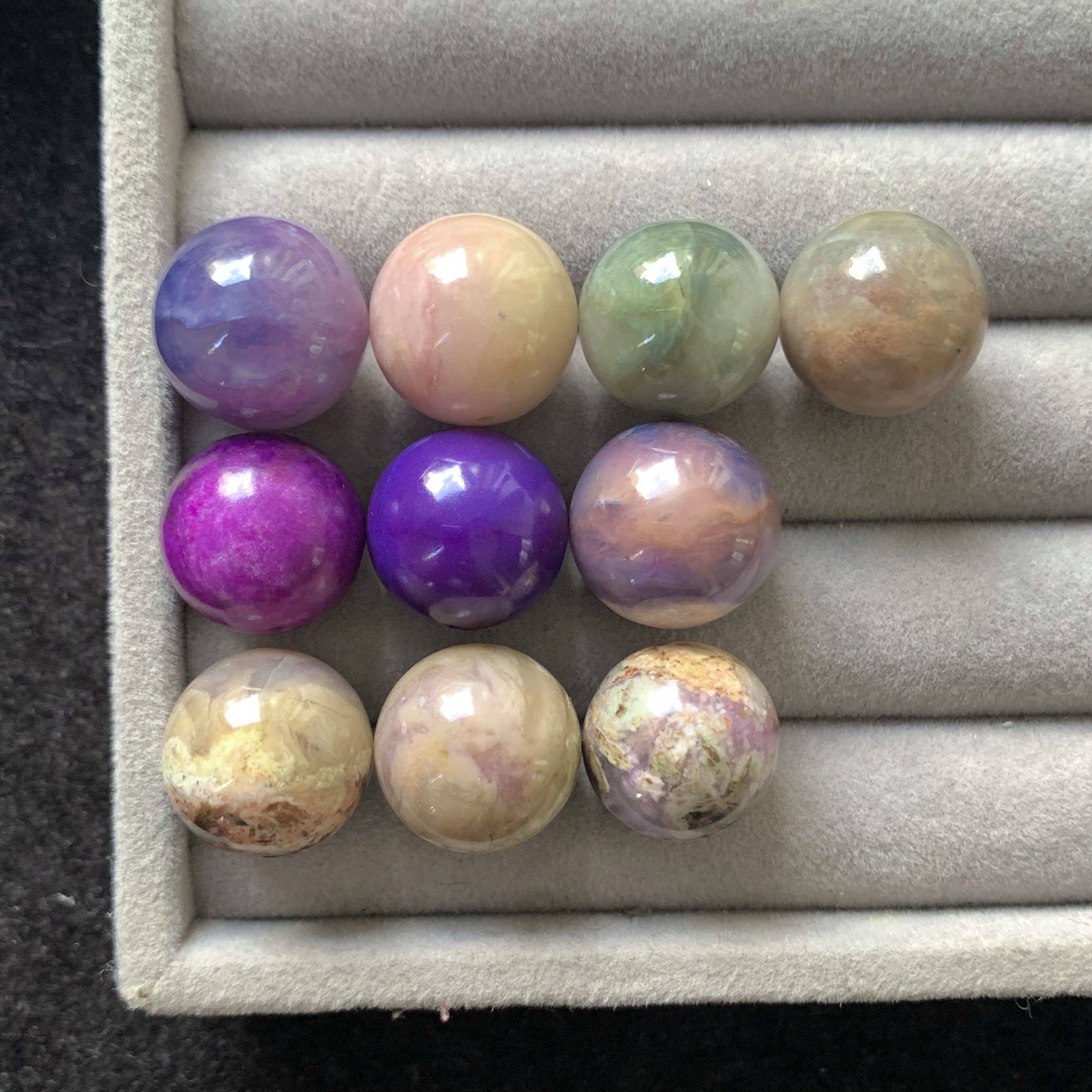 醒走15mm 16 舒俱来皇家紫红玉化果冻蓝粉黄绿橘色樱花蛋花大珠子