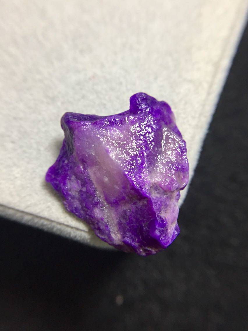 醒走 天然老料舒俱来皇家紫玉化带冰透苏纪石原石原料南非原矿