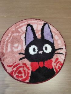 出口日本地毯吉吉地毯黑猫防滑卧室卫生间地垫脚垫