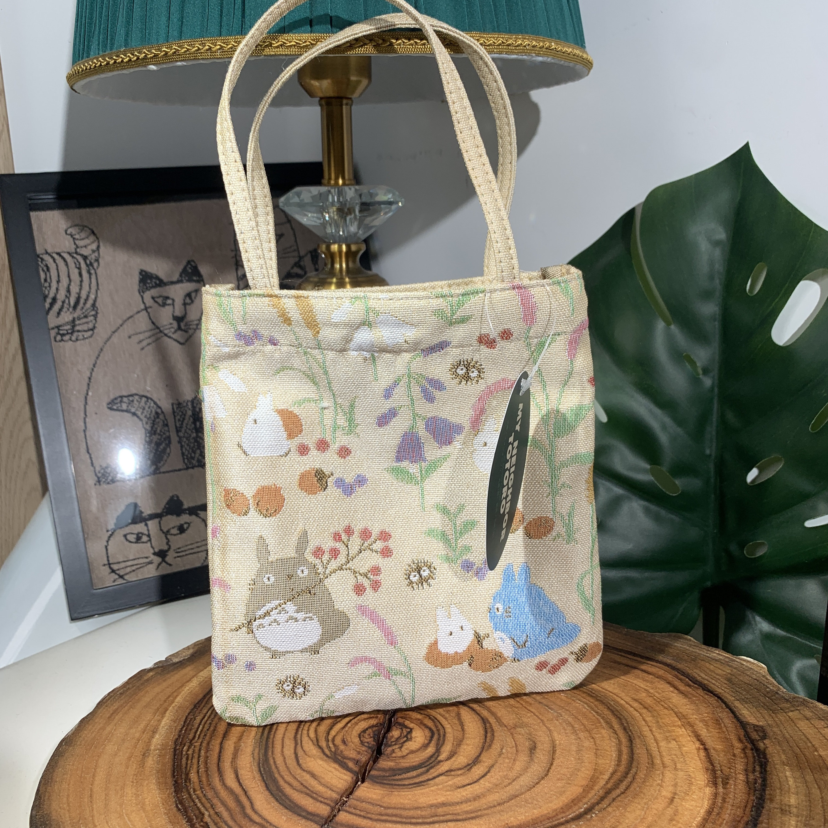 出口日本豆龙蓝色哥白林编织手提袋拎包斜挎包托特包口金包收纳包