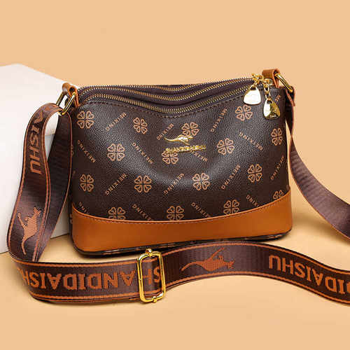 真皮单肩斜挎包软皮休闲女包