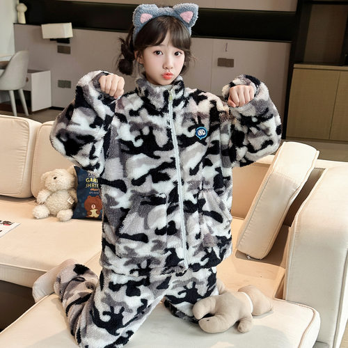 2025年冬季新款女童家居服套装