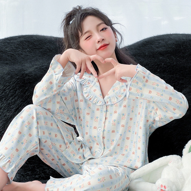 新款女童睡衣套装2025秋冬大童初中生长袖德绒家居服女孩公主洋气